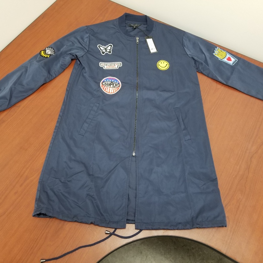 ROMEO & JULIET COUTURE S Long Line Bomber NWT